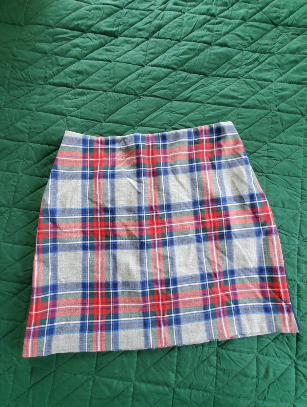 Vineyard Vines Grey Plaid Skirt